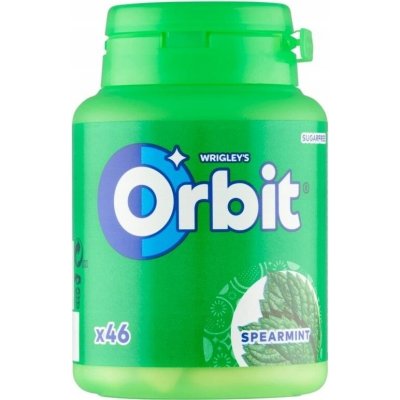 ORBIT SPEARMINT V LÁHVI BEZ CUKRU 64 g – Zboží Dáma