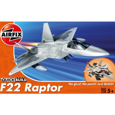 AIRFIX Quick Build letadlo J6005 Lockheed Martin Raptor – Zboží Mobilmania