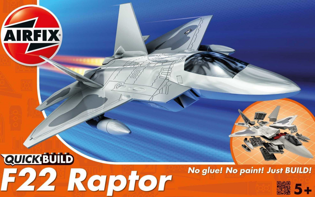 AIRFIX Quick Build letadlo J6005 Lockheed Martin Raptor