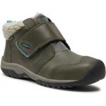 Keen Kootenay Iv Mid Wp Children dětská zimní obuv 10026118KEN steel grey/porcelain – Sleviste.cz