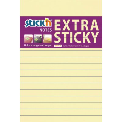 Hopax Stick'n Extra Sticky žlutý pastel 150 x 101 mm 90 listů – Zboží Dáma