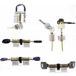 LockPick sada 6x průhledný trénovací zámek – Zbozi.Blesk.cz