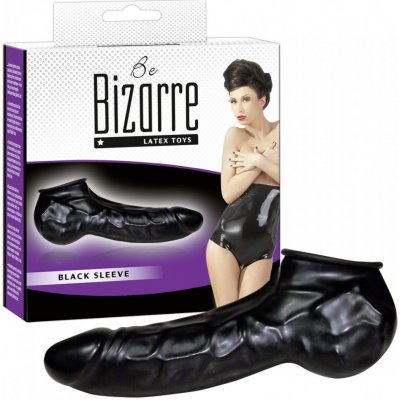You2Toys - Latexový návlek na penis a varlata černý - Buďte Bizarní – Zboží Mobilmania