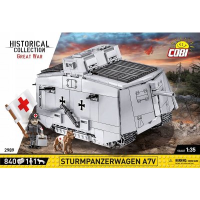 COBI 2989 Great War Německý tank STURMPANZERWAGEN A7V – Zbozi.Blesk.cz