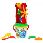 Teddies Sada na písek a k vodě plast kbelík, mlýnek s doplňky v síťce 20x19cm – Hledejceny.cz