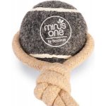Beeztees Minus One Hračka pro psy tenisový míček s lanem a popruhem na ruku průměr 6 cm – Zboží Dáma