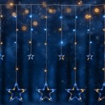 Voltronic 67296 Vánoční závěs 12 hvězd 150 LED teple studeně bílý – Hledejceny.cz