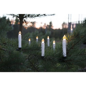 Star trading Elektrické svíčky na stromeček 16 světel pro venkovní použití