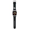 Řemínek k chytrým hodinkám Karl Lagerfeld Apple Watch Strap 42/44/45/49mm black 3D Rubber Karl Head KLAWLSLKNK