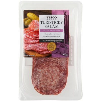 Tesco Turistický salám 100 g – Zboží Dáma
