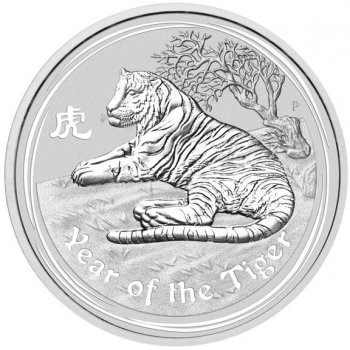 Perth Mint Stříbrná mince Rok Tygra 1 Oz Lunar II 2010 1 oz