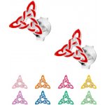 Šperky eshop Krabička na náušnice - mramorované pastelové odstíny, s mašličkou Y26.15 - Barva: Fialová – Hledejceny.cz