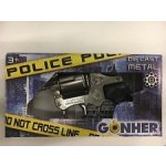 Alltoys policejní revolver kovový stříbrný kovový 8 ran – Hledejceny.cz