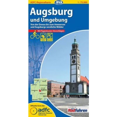 ADFC-Regionalkarte Augsburg und Umgebung mit Tagestouren-Vorschlägen 1:75.000 reiß- und wetterfest GPS-Tracks Download – Sleviste.cz