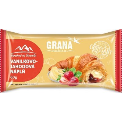 GRANA Croissant vanilka-jahoda 60 g – Zboží Mobilmania
