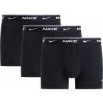 Nike trunk 3pk-everyday cotton stretch 8719312489619 Černá – Zboží Mobilmania