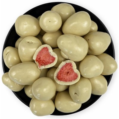 GRIZLY Lyofilizované jahody v bílé čokoládě a jogurtu 250 g – Sleviste.cz