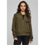 Urban Classics Ladies light bomber jacket tm.olivová – Zboží Mobilmania