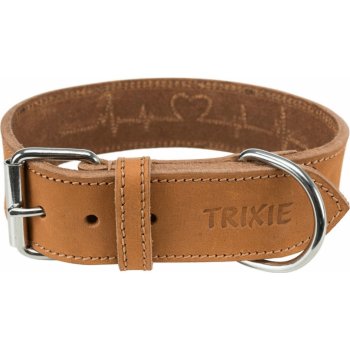 Trixie Rustic kožený obojek Heartbeat