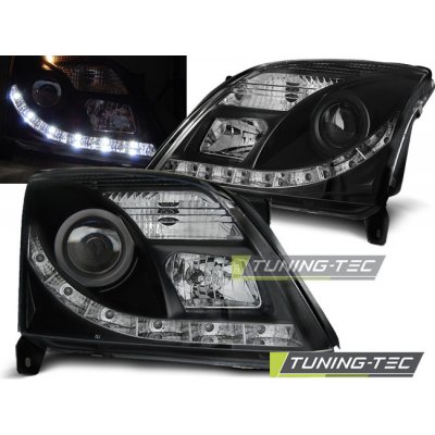 Tuning-Tec Přední čirá LED světla Opel Vectra C (2002 - 2005) - černé – Hledejceny.cz