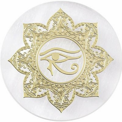 Nefertitis Selenit Horovo oko - dekorace NF46845 - cca 0,75 x 6 cm – Hledejceny.cz