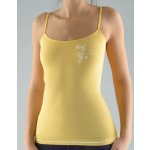 Gina dámské košilka, úzká ramínka, bezešvé, s potiskem Bamboo Cotton 08989P angreštová bílá – Zboží Dáma