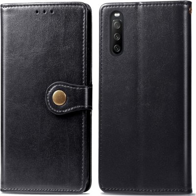 Forcell LEATHER BUCKLE Sony Xperia 10 III černé – Zboží Živě