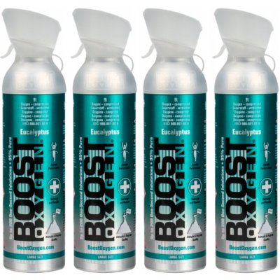 Boost Oxygen doplňkový kyslík v plechovce Mentol Eukalyptus Velký 4x9L – Hledejceny.cz