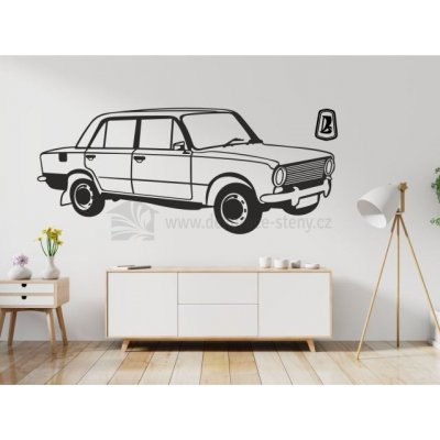dekorace-steny.cz 484 - Samolepka na stěnu - VAZ Žiguli - 60 x 140 cm – Zboží Dáma