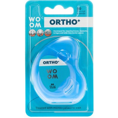 Woom ORTHO+ortodontická zubní nit 50 ks – Zboží Dáma