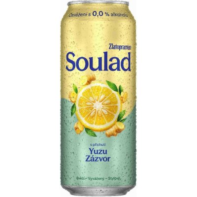 Zlatopramen Soulad YUZU Zázvor 0,0 % 0,5 l (plech) – Zboží Dáma