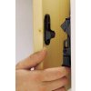 Maco Rustico držák dveřních okenic do dřeva odstup od stěny 25 mm černá