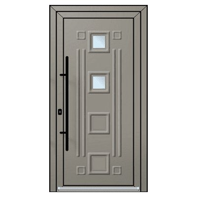 OknaDvereNaMiru.cz Vchodové plastové dveře 3D Ema 2 ořech 110 x 210 cm – Hledejceny.cz