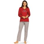 Comtessa 2523.40 dámské dlouhé červeno šedé – Zboží Dáma