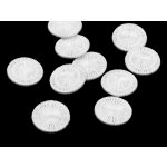 Knoflík nitěný pro ložní povlečení velikost 24; 26" Varianta: 1 (24") bílá, Balení: 10 ks – Hledejceny.cz