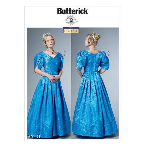 Střih Butterick na dámské historické šaty ve velikosti 42-52 B6501-E5 od  199 Kč - Heureka.cz