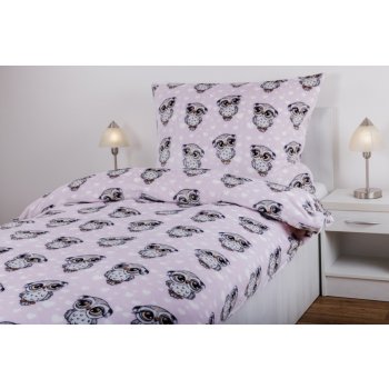 Škodák Hebké povlečení z mikroplyše flanel fleece sova přikrývka 140x220 od  1 312 Kč - Heureka.cz