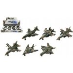 Teddies Letadlo/stíhačka vojenská kov/plast 9cm 12ks v boxu – Zboží Dáma