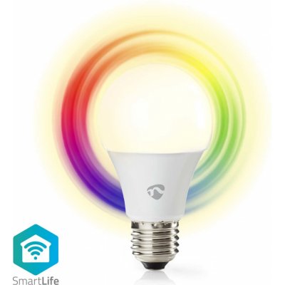 Nedis SmartLife chytrá LED žárovka E27 9W 806lm barevná + teplá/studená bílá – Zbozi.Blesk.cz