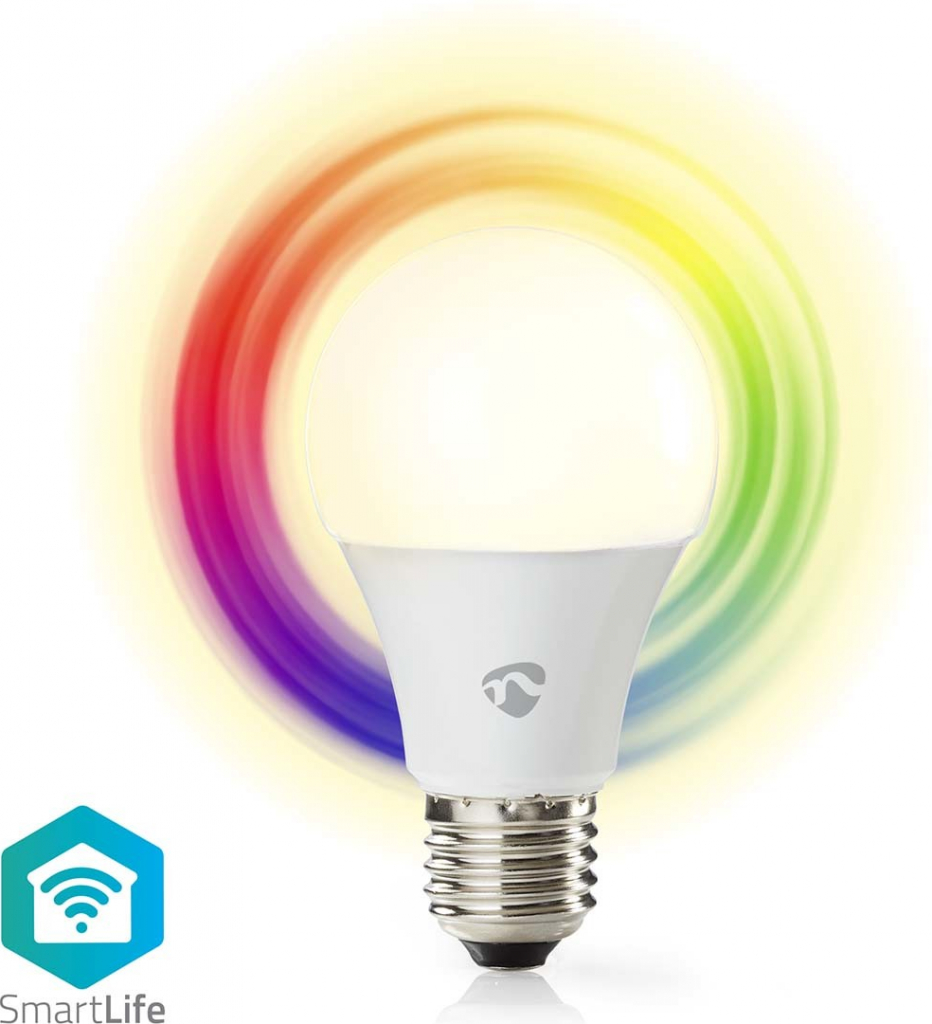 Nedis SmartLife chytrá LED žárovka E27 9W 806lm barevná + teplá/studená  bílá od 235 Kč - Heureka.cz