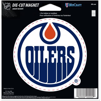 Wincraft Magnet Edmonton Oilers NHL Die Cut Magnet – Zboží Dáma