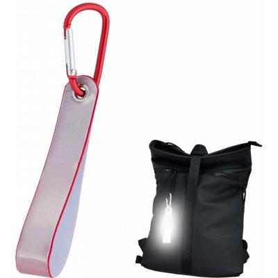 3M Reflexní přívěsek s karabinou - červený – Zboží Mobilmania