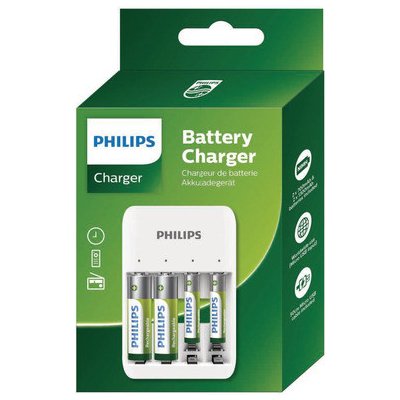 Philips SCB4013NB/004 nabíječka baterií 2x AAA 800mAh + 2x AA 1300mAh – Zboží Živě