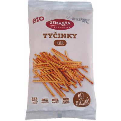 Zemanka BIO BEZLEPKOVÉ TYČINKY NATUR 45 g – Zboží Dáma