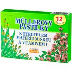 Dr. Müller Müllerovy pastilky s jitrocelem mateřídouškou 12 ks – Hledejceny.cz
