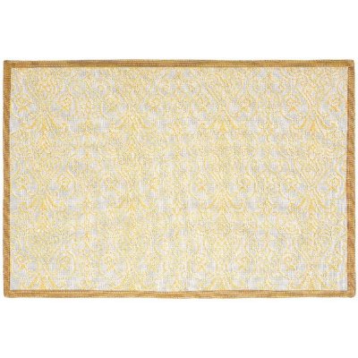 SCANquilt prostírání Motiv lurex ornament bílozlatá běhoun delší strana 100-170 cm – Zboží Mobilmania