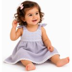 Baby Nellys Letní lehoučké mušelínové šaty Summer šedé – Hledejceny.cz