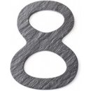 Domovní číslo Číslice břidlicová - malá tmavě šedá číslice 0