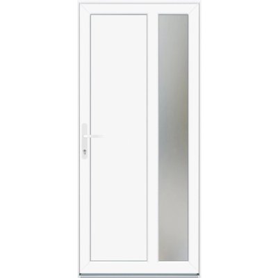 Panto Plastové vedlejší vchodové dveře levé K511-98 bílá 98 x 198 cm