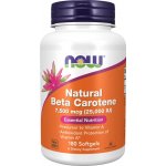 Now Vitamin A Přírodní betakaroten 25000 IU 180 softgel kapslí – Hledejceny.cz